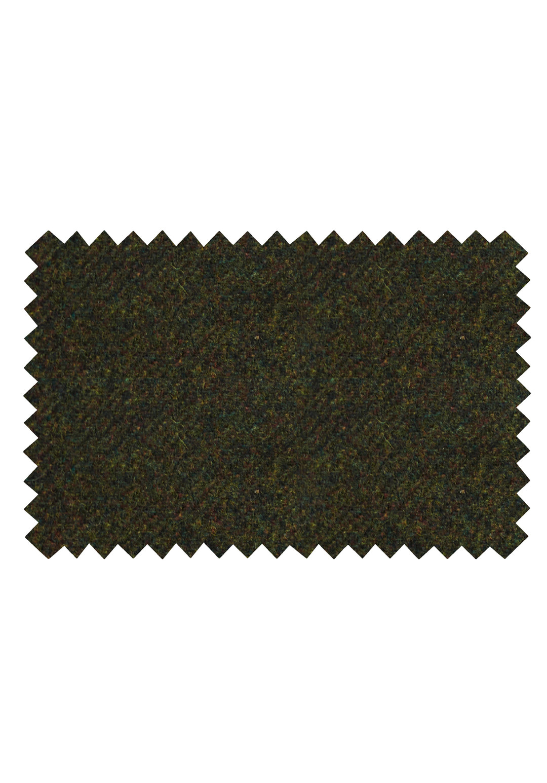 Fabric swatch of forest green wool