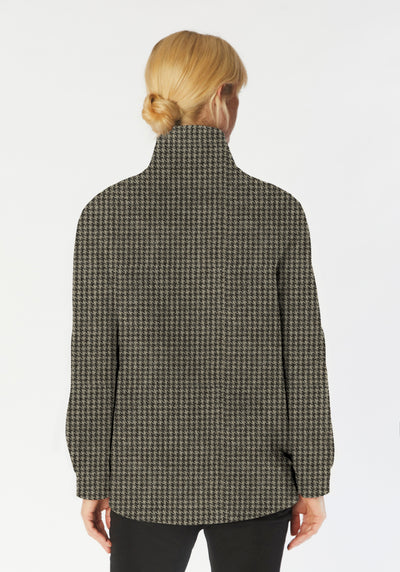 Andrea Jacket | Charcoal Houndstooth
