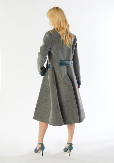 contrast coat graphite wool