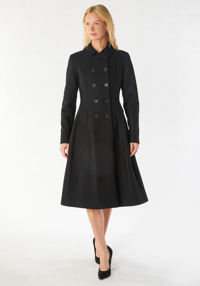 elliott coat black wool