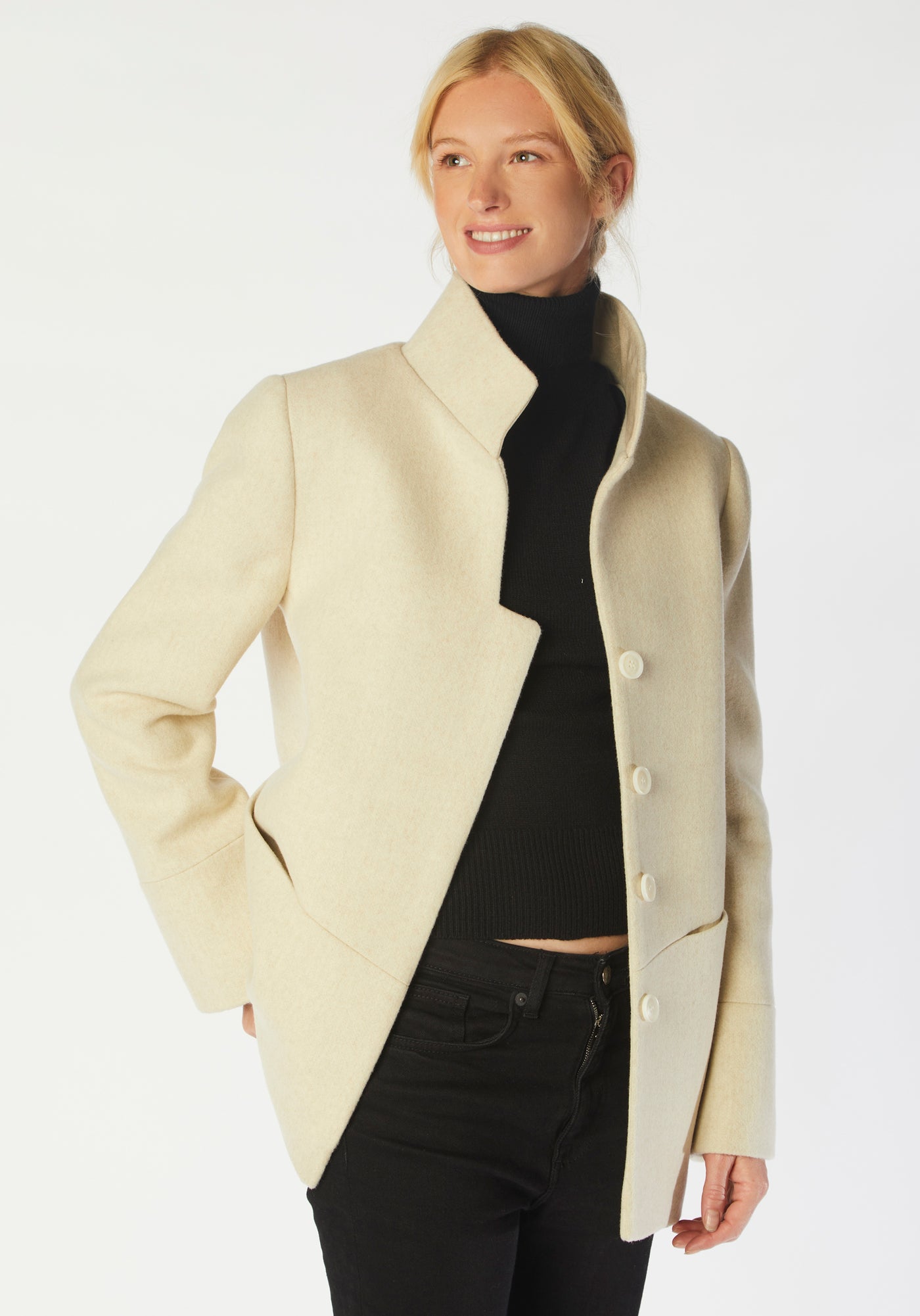 jackson jacket cream wool