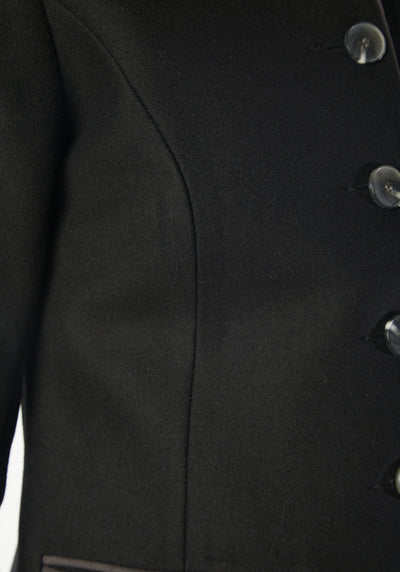 patmos jacket black wool cashmere