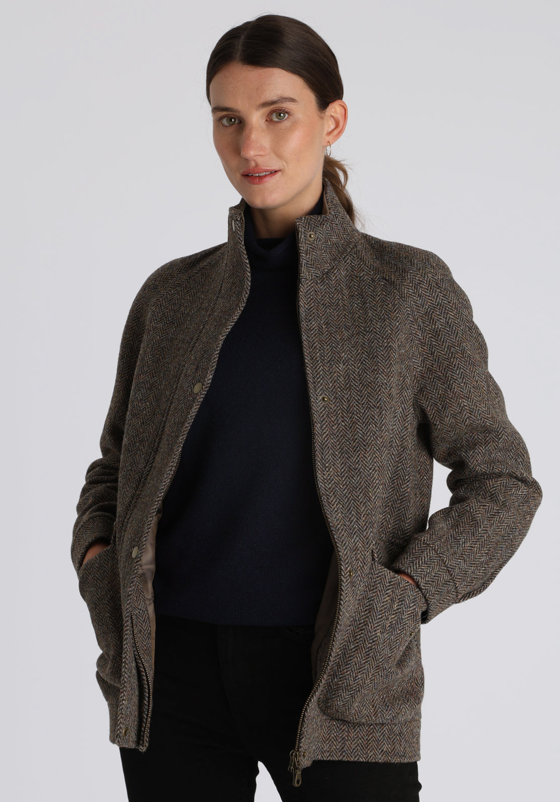 ジャケット・アウター tweed fur  jacket&pocket fur Vineyard Tweed Jacket - The J. Peterman Company
