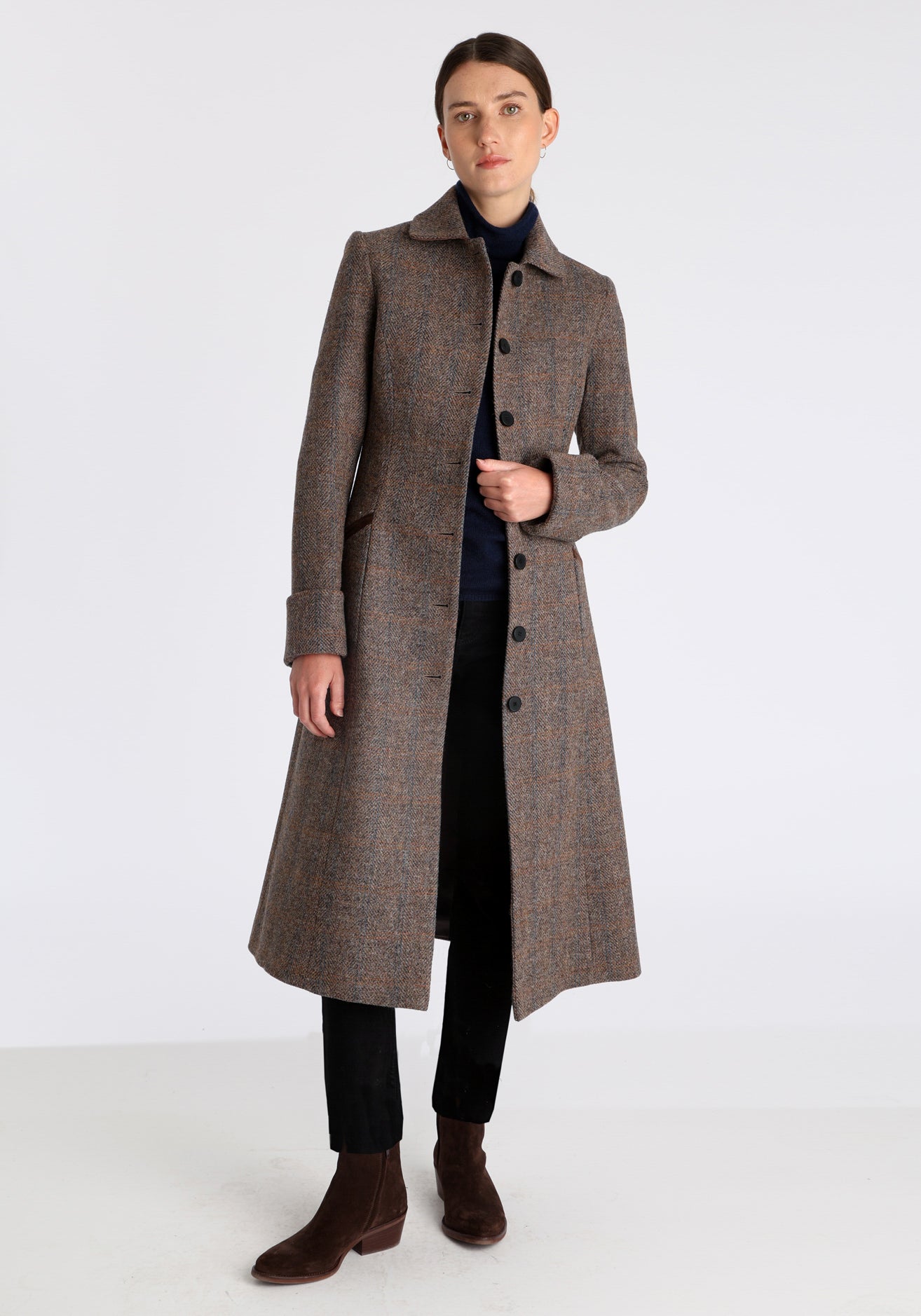 Belted Coat | Clay Tweed – Katherine Hooker