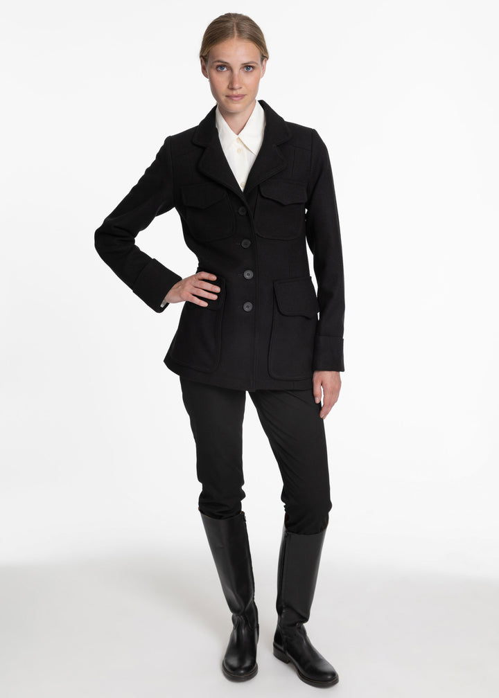 Westcott Jacket | Black Textured Merino