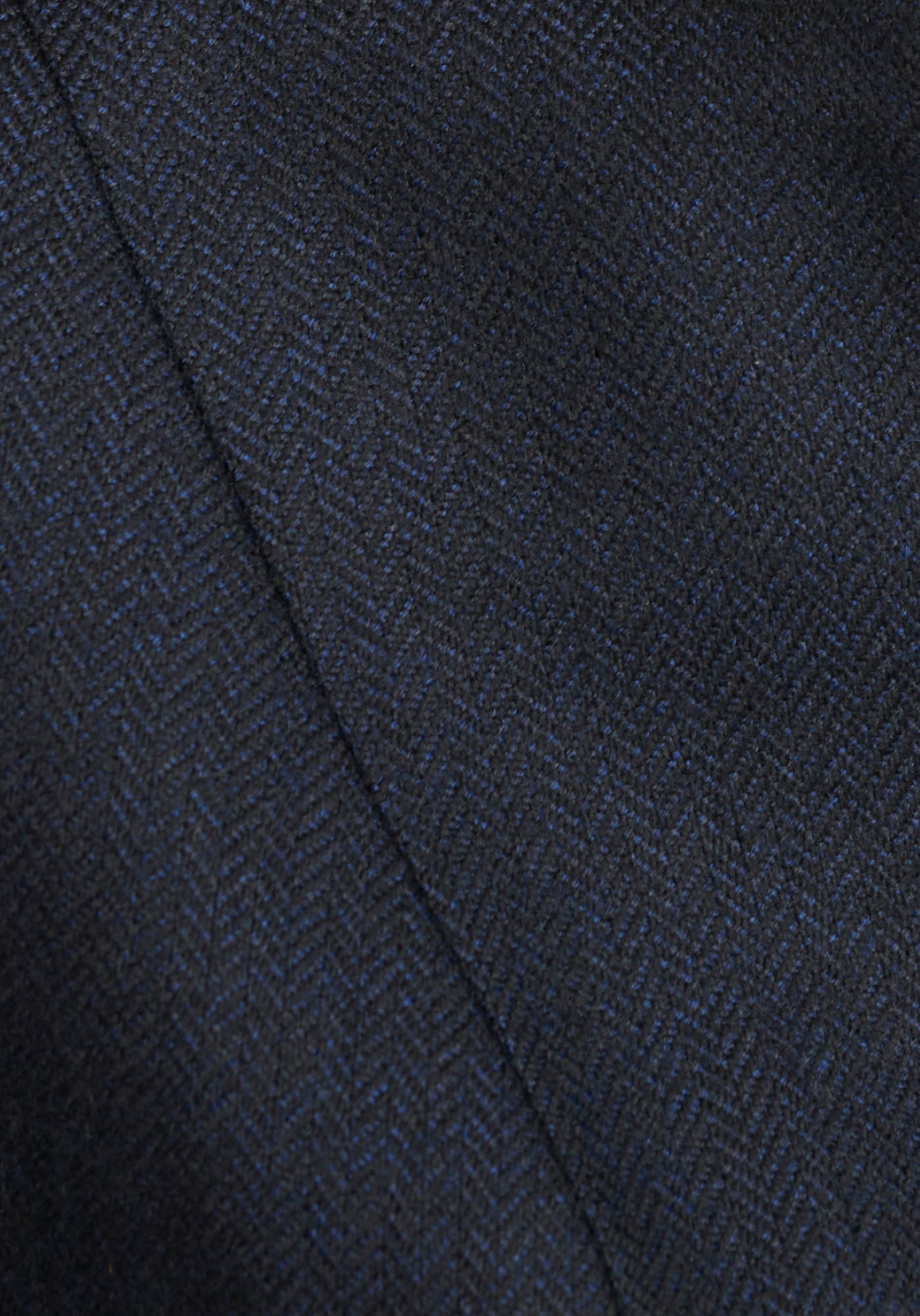 Campbell Coat | Navy Herringbone