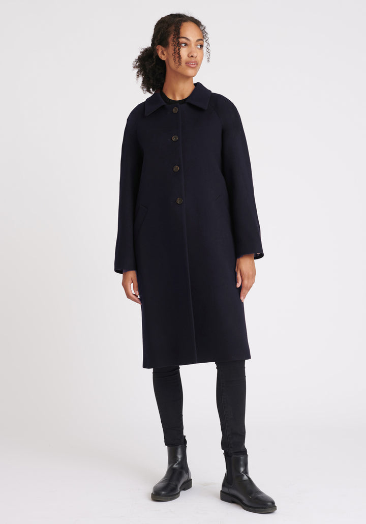 Dari Coat | Navy Merino