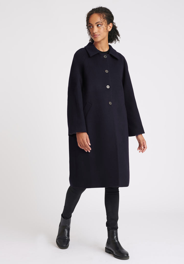 Dari Coat | Navy Merino