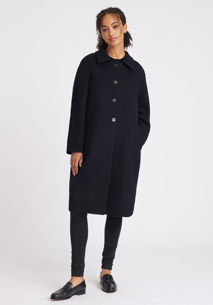 Dari Coat | Navy Merino