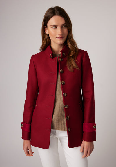 Hendre Jacket | Red Wool Cashmere