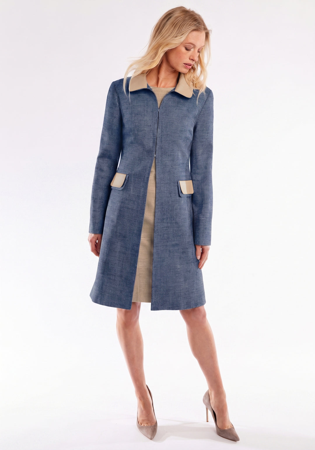 Campbell Coat | Navy Blue