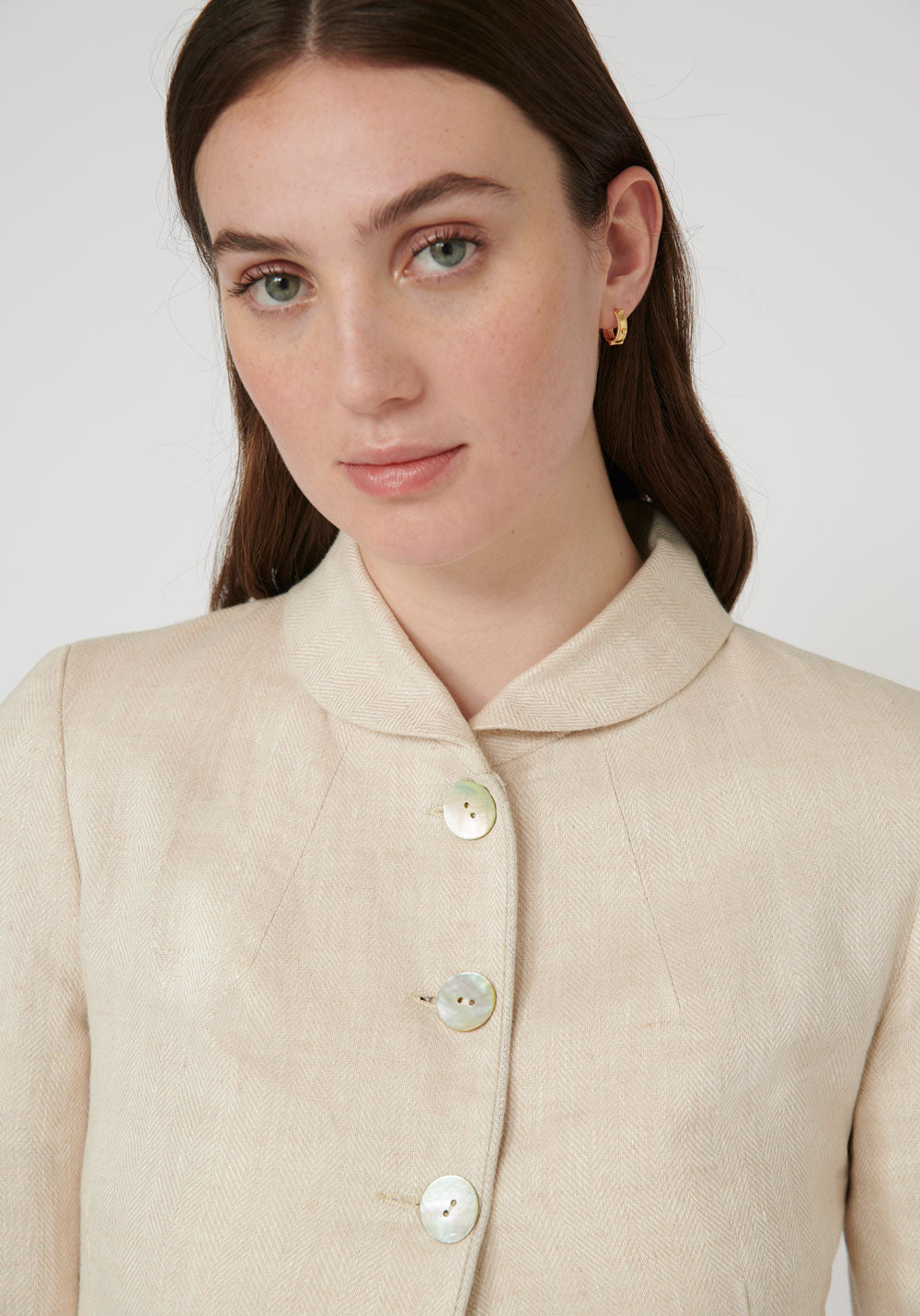 Alexander jacket sepia linen