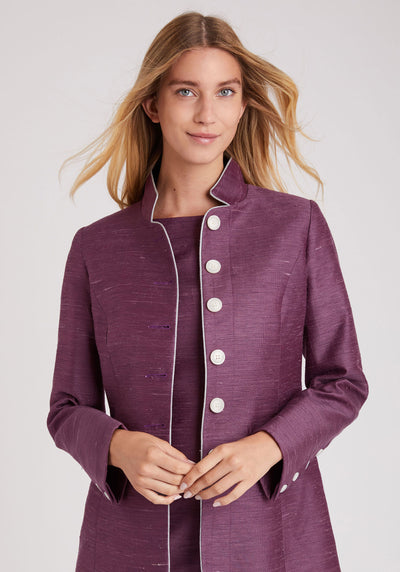 Patmos jacket purple vienne silk