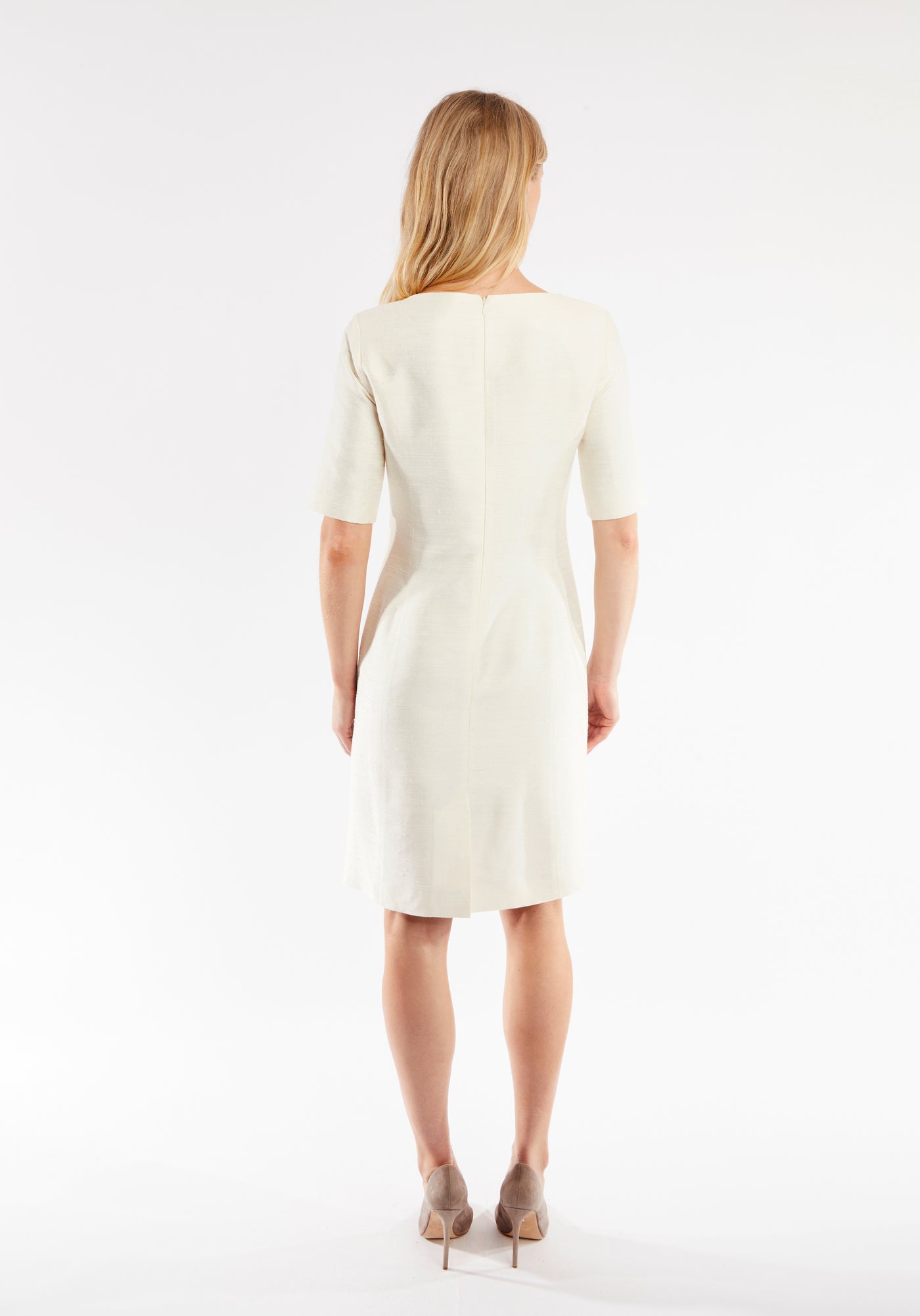 Ascot Dress | Chalk Vienne Silk