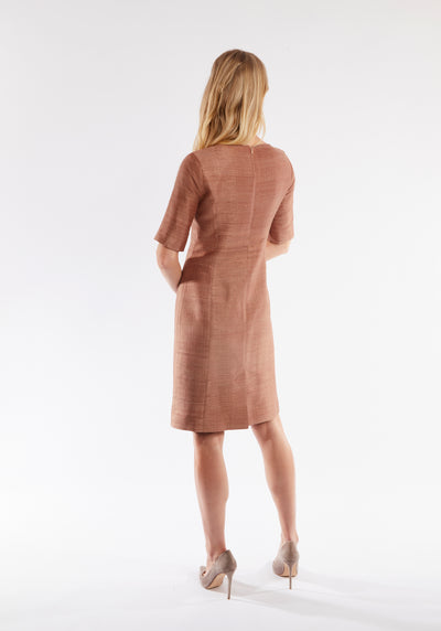 Ascot Dress | Baked Clay Vienne Silk
