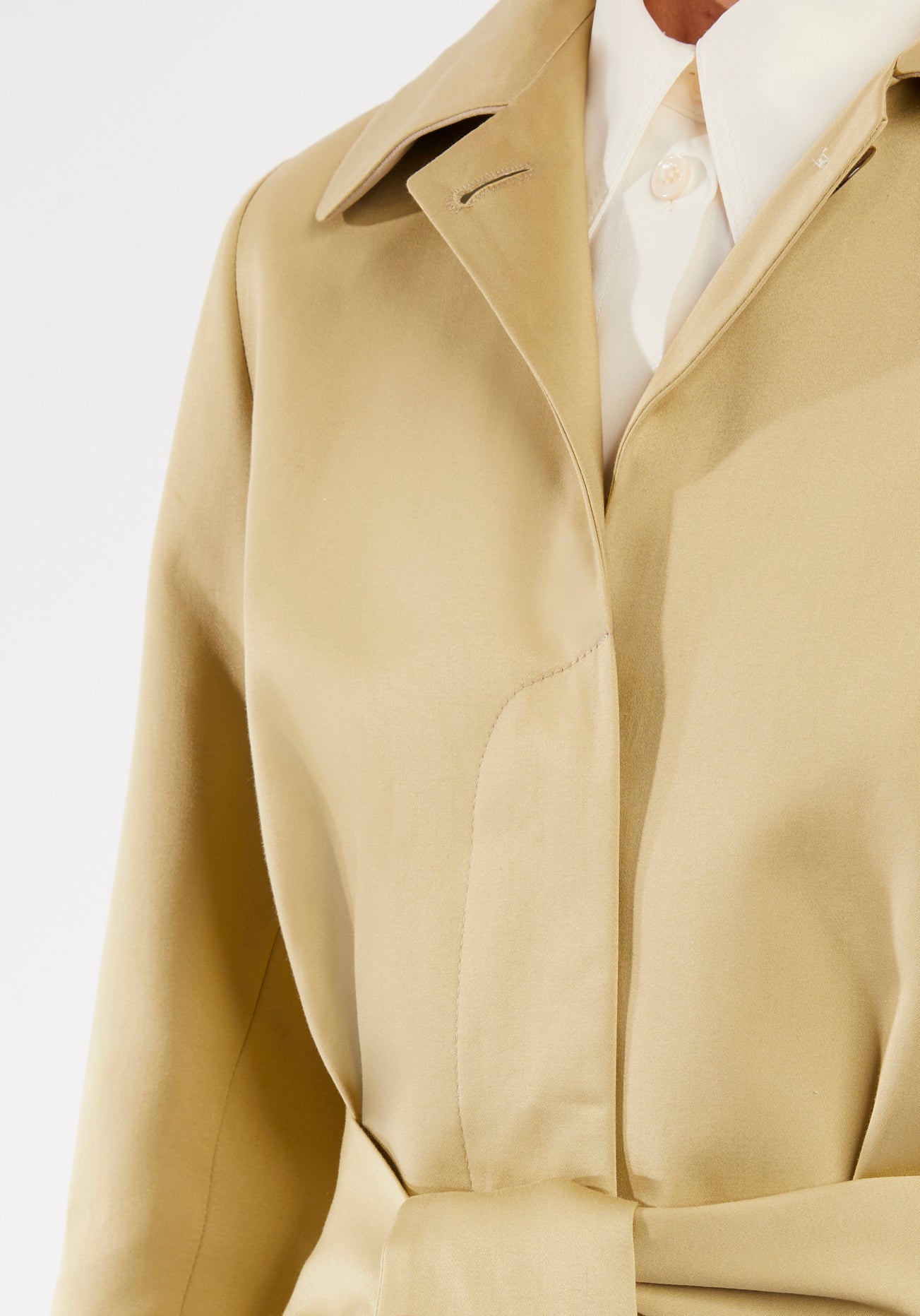 Bailey Coat | Aspen Cotton Satin
