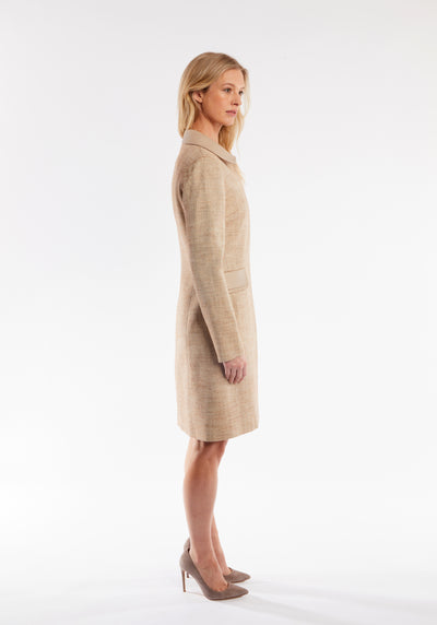 Campbell Coat | Clay Acer Linen